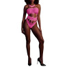 Ouch! Glow Body à encolure grecque Rose Fluo